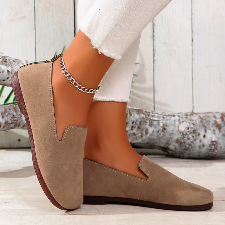 Round Toe Soft Loafers