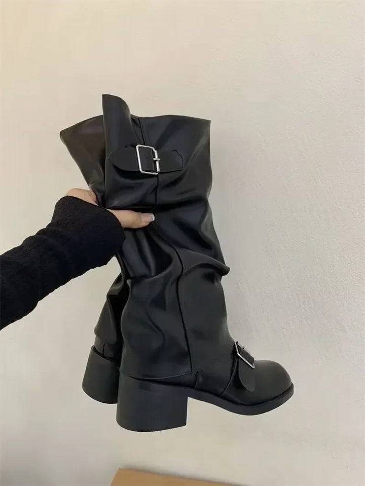 Chunky Heels Boots