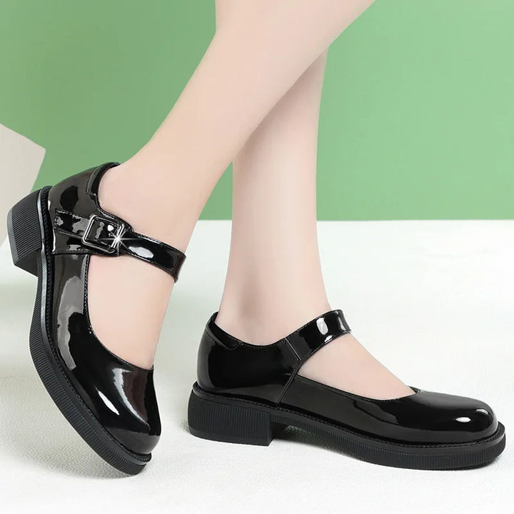 Square Heels Mary Janes