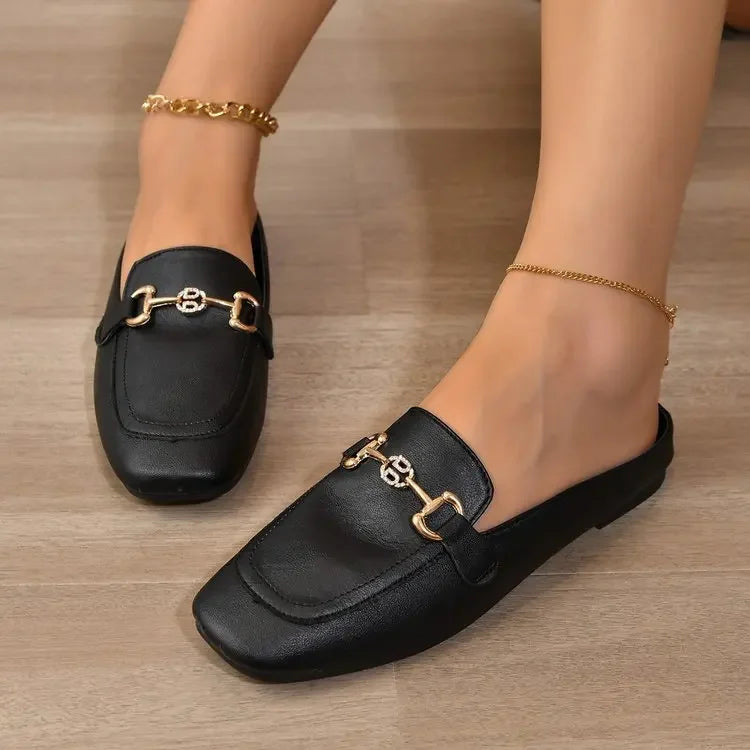 Flat Buckle Loafers