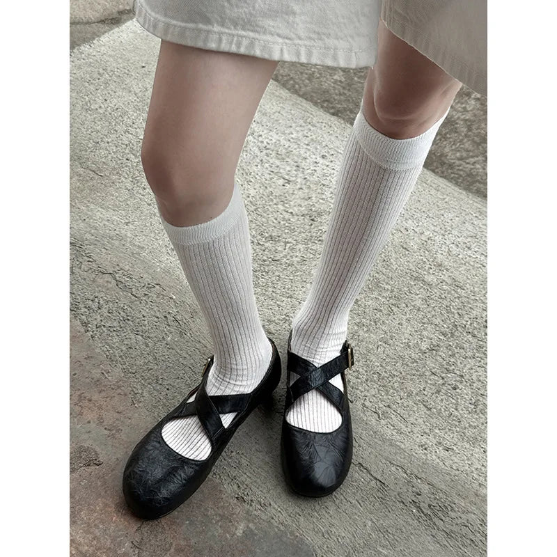 Round Toe Flats