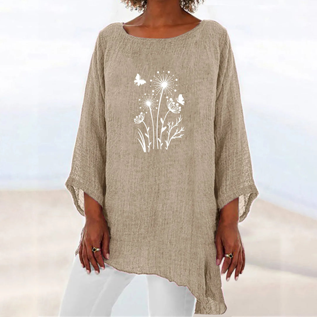 Loose Printed Blouse