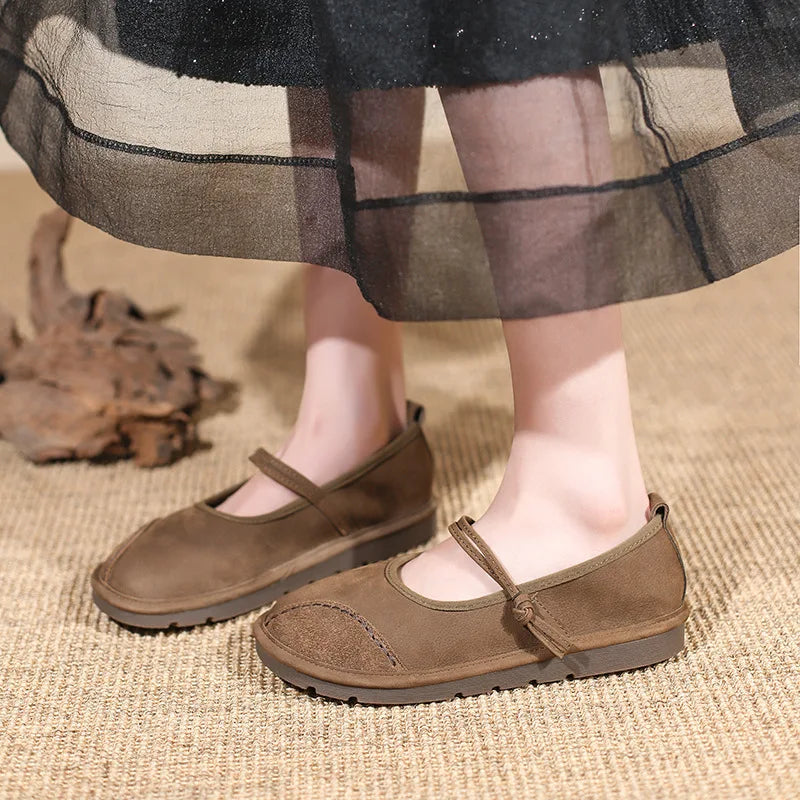 Flat Vintage Mary Jane Shoes