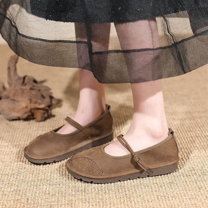 Flat Vintage Mary Jane Shoes