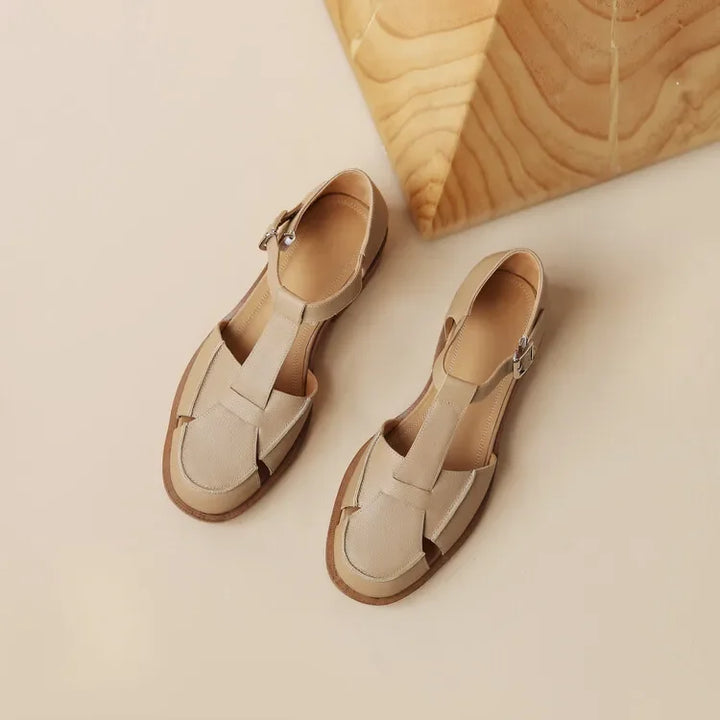 Leather T-Bar Mary Jane Shoes