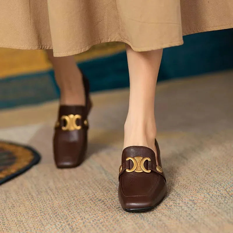 Square Head British Pumps
