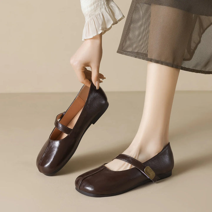 Round Toe Design Mary Jane Shoes