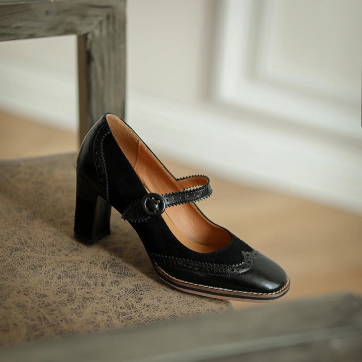 High Heel Brogue Shoes