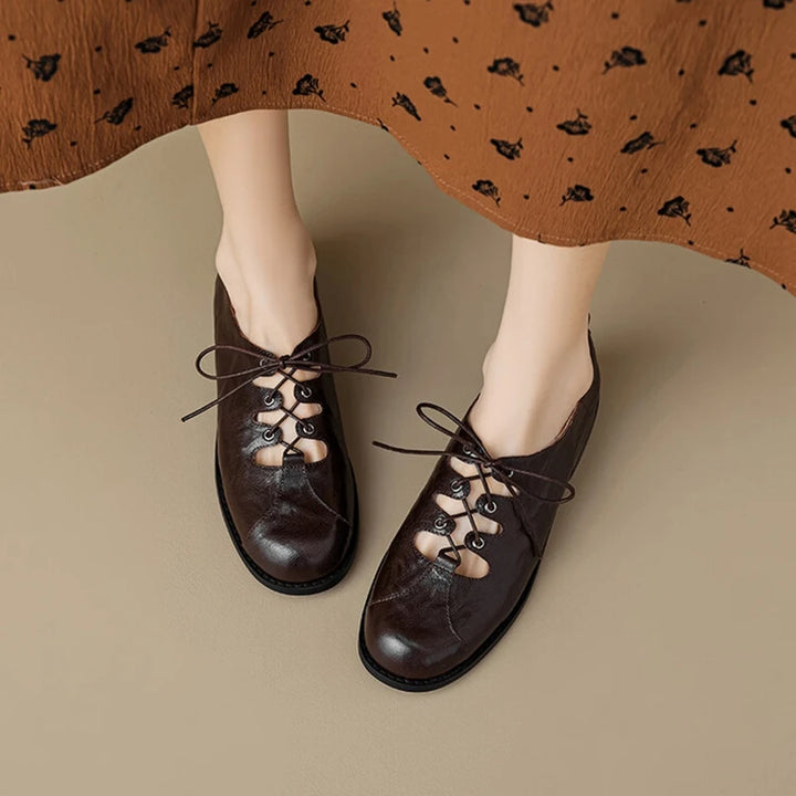 Round Toe Low Heel Shoes