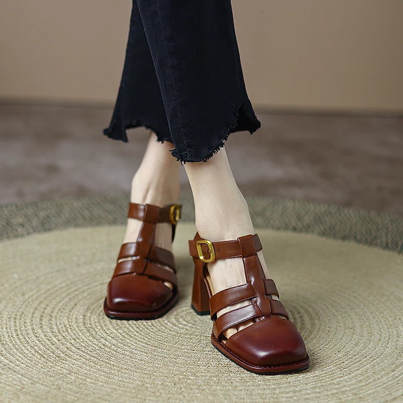 Vintage Closed Toe Sandals