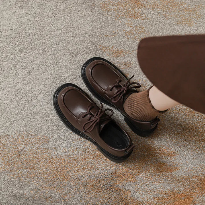 Lace-Up Thick Bottom British Style shoes