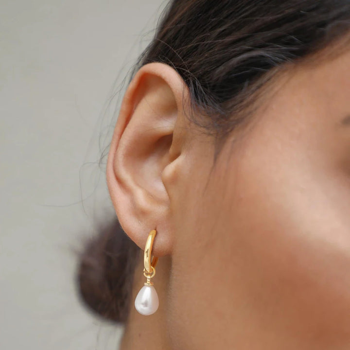 Drop Hoop Earrings