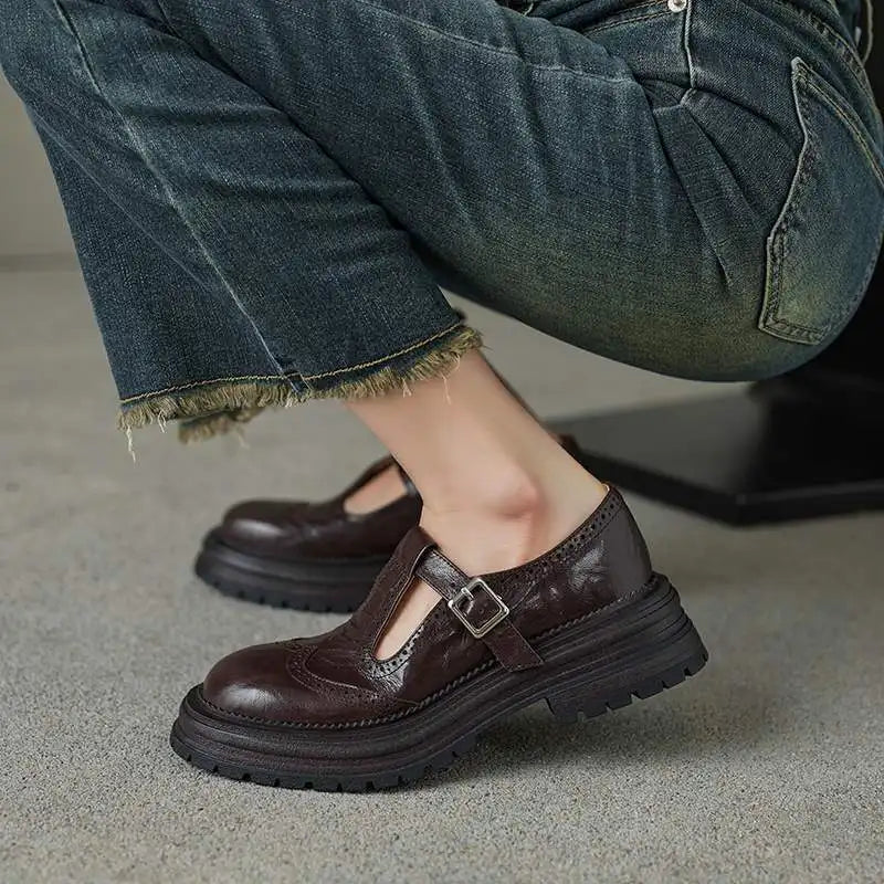 Retro Women's Brogue Shoes
