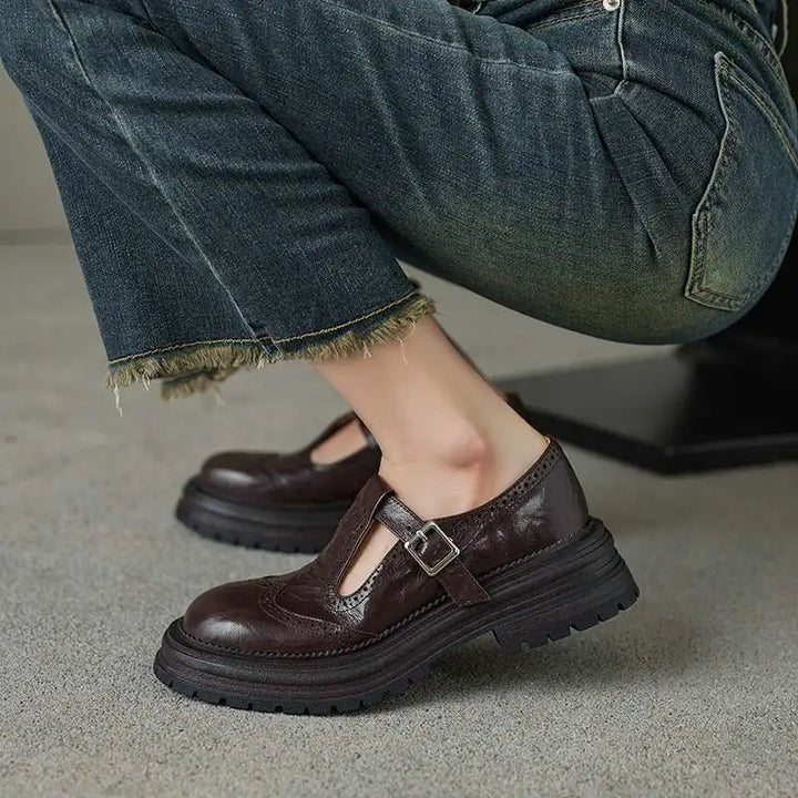 Retro Women's Brogue Shoes