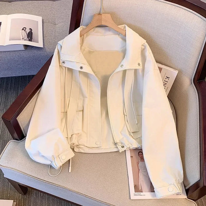 Cropped Hooded Jacket