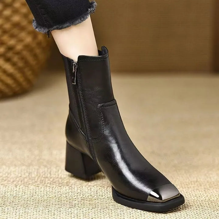 Square Toe Women's Ankle Boots