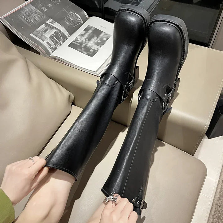 Buckle Gothic Boots