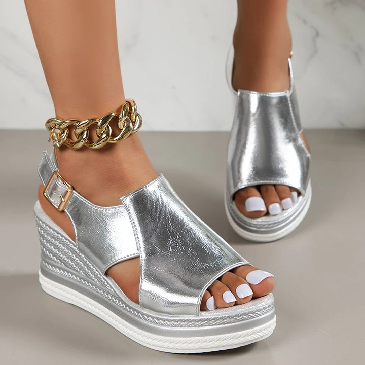 Plus Size Breathable Wedges