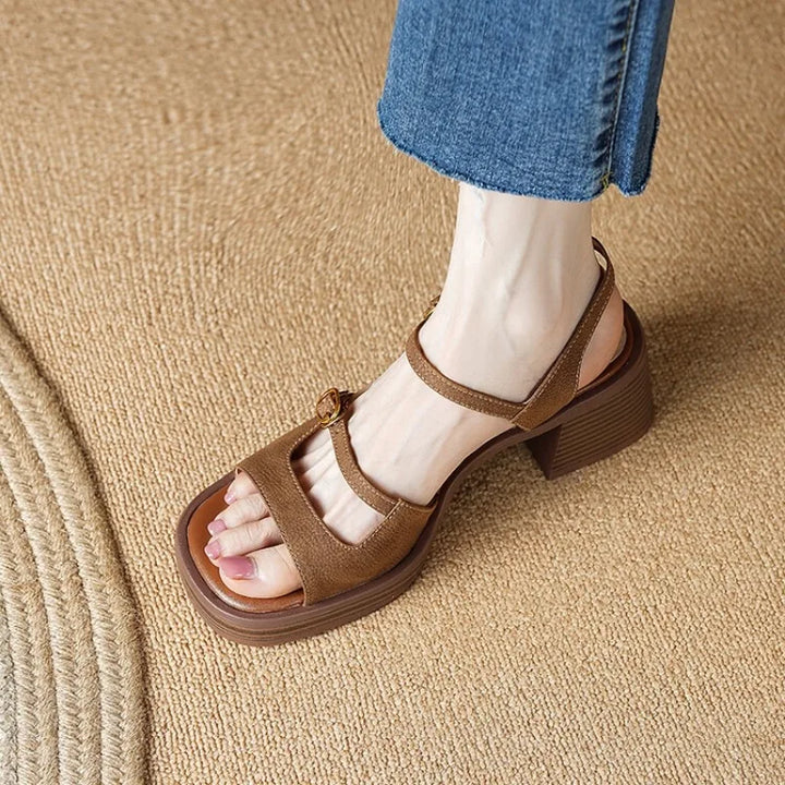 Square Head Vintage Sandals