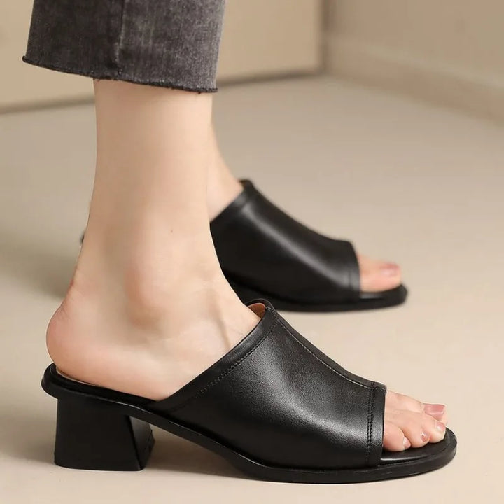 Vintage Thick Heel Sandals