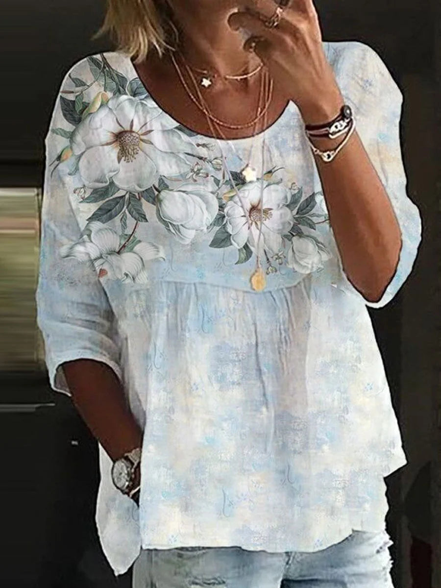 Casual Floral Blouse