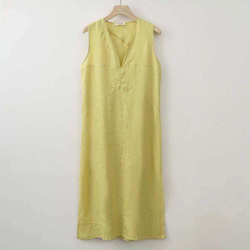 V-neck Long dress