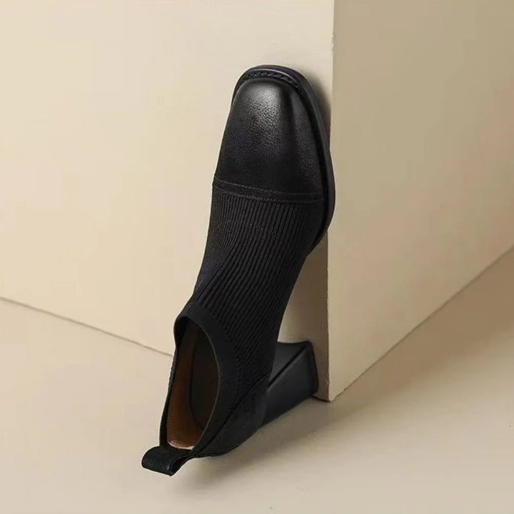 Square Head Women's Ankle Boots