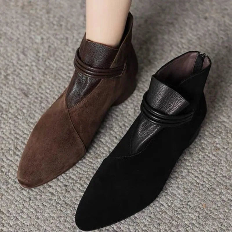 Low Heel Pointed Toe Shoes