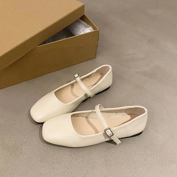 Square Head French Flats