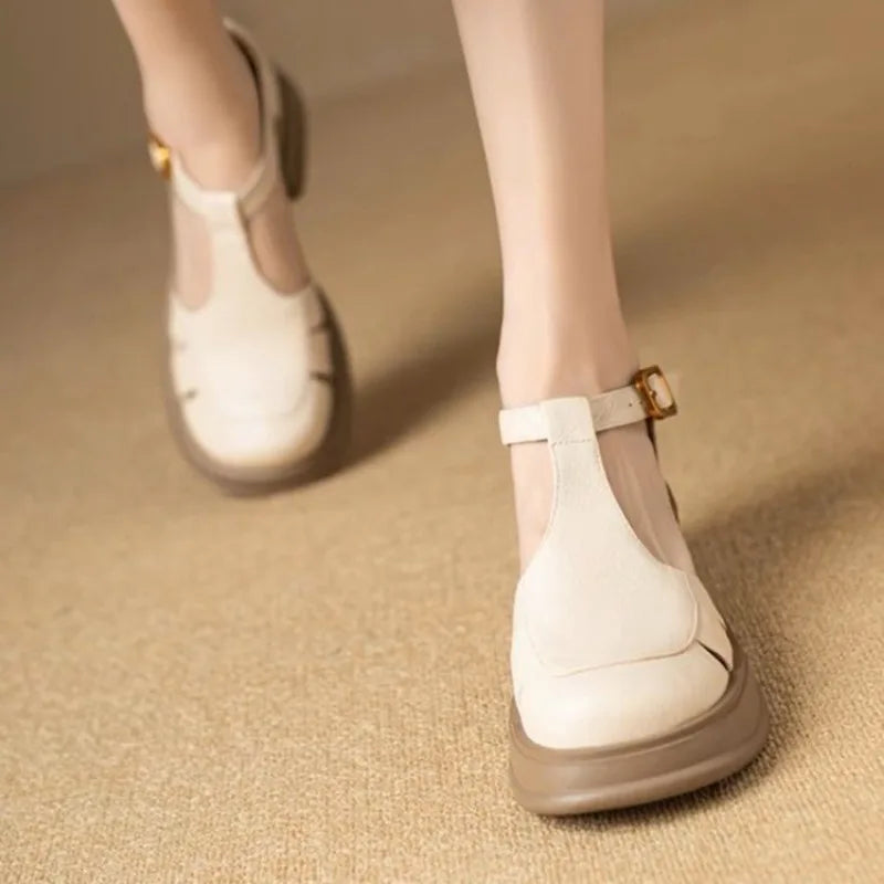 High-heeled Mary Jane Shoes