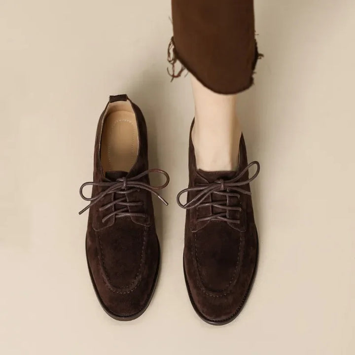 Round Toe Low Heel Flat Shoes