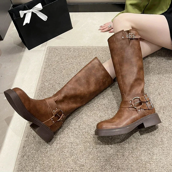 Buckle Gothic Boots