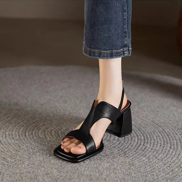 Retro Open-Toe Sandals