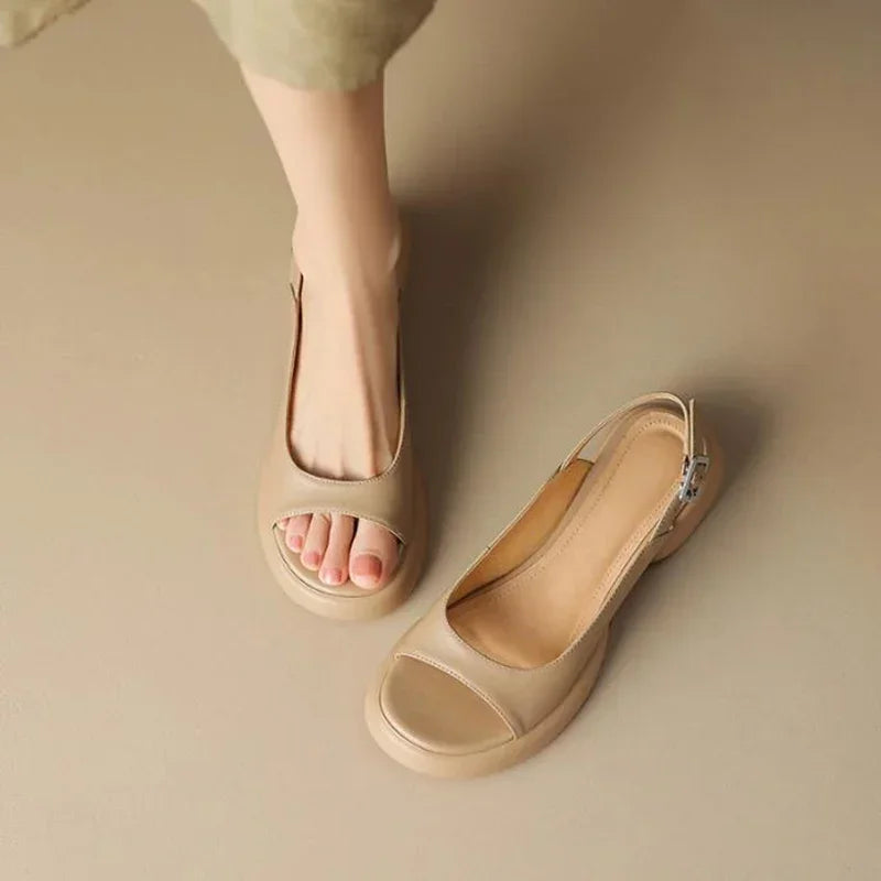 Mid Heel Oxford Shoes