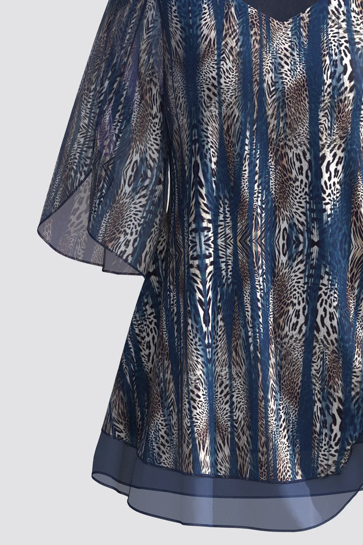 Plus Size V.-neck Blouse