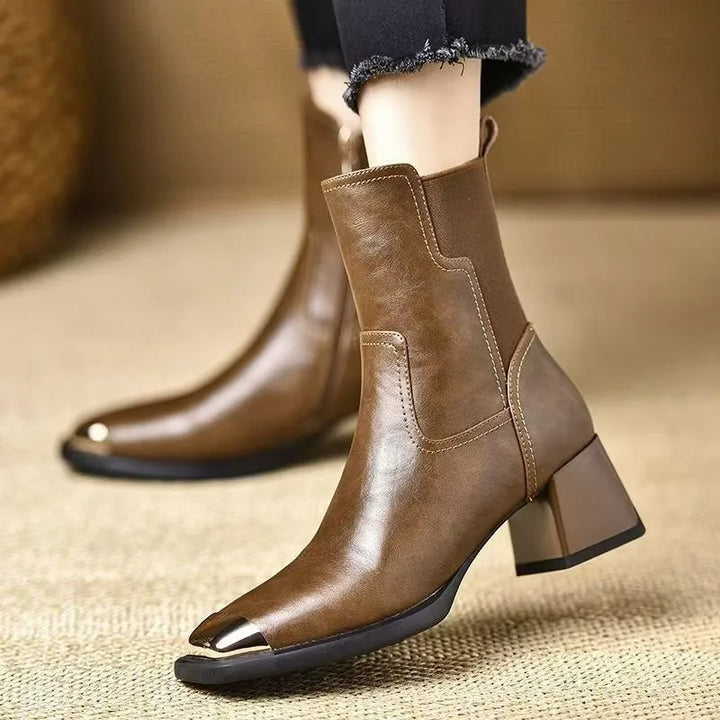 Square Toe Women's Ankle Boots
