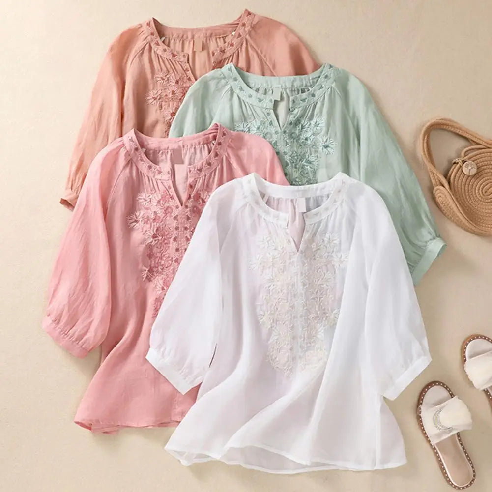 V-neck Blouse