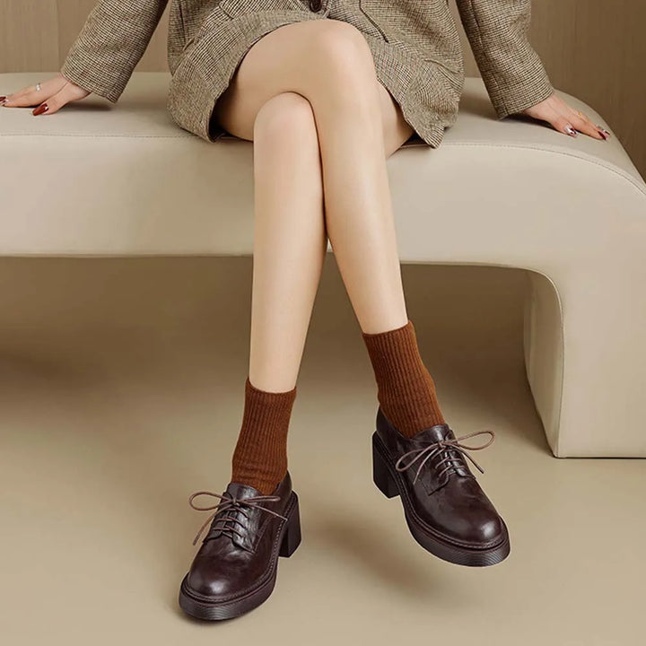 Lace Up Flat Shoes
