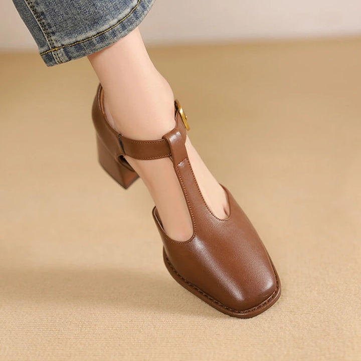 Mid Heel Retro Mary Janes