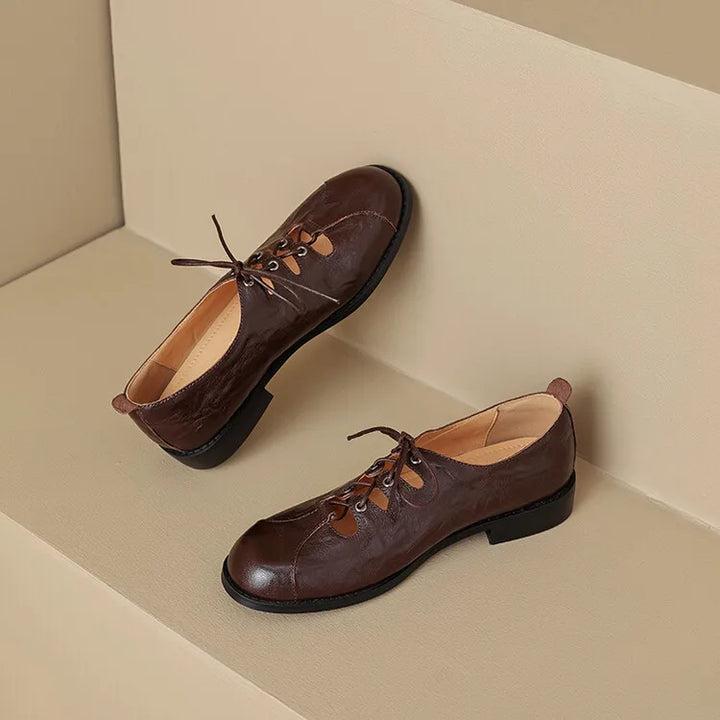 Round Toe Low Heel Shoes