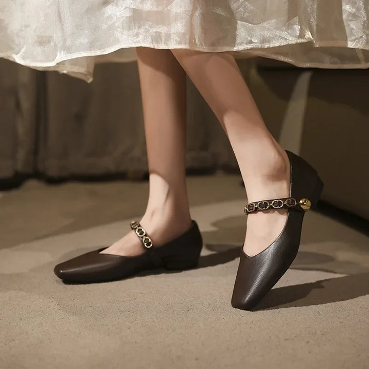 French Mary Jane Flats