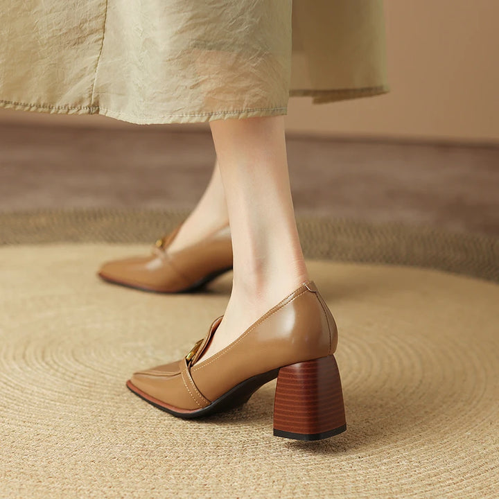 Square Toe High Heels Shoes