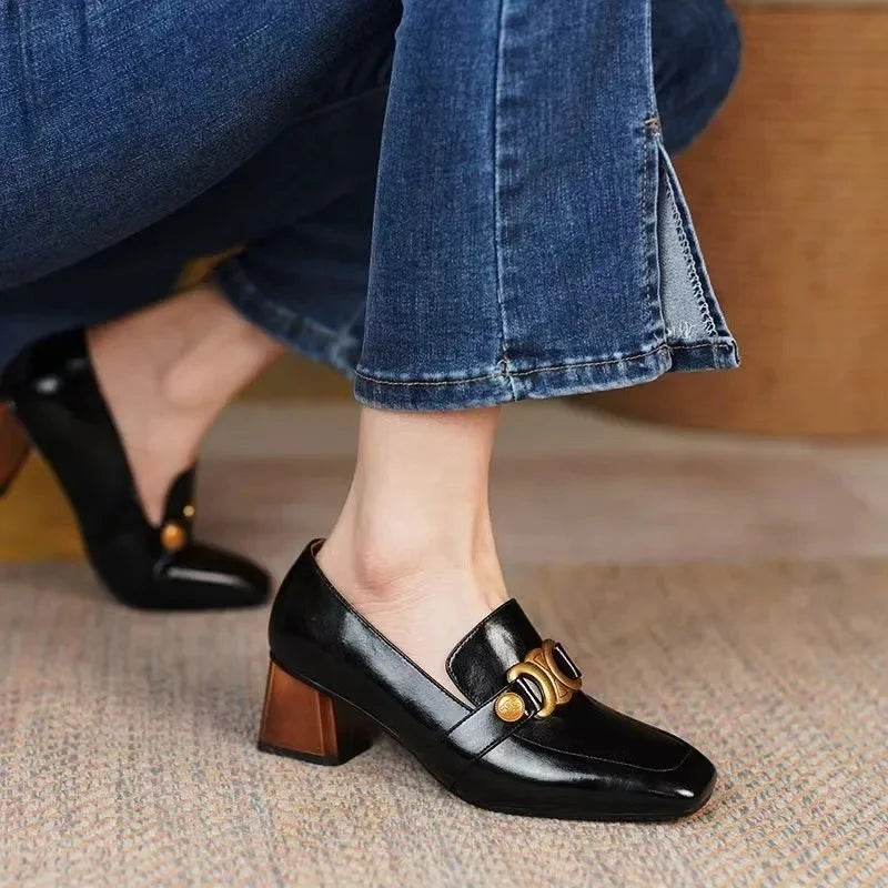Square Head British Pumps