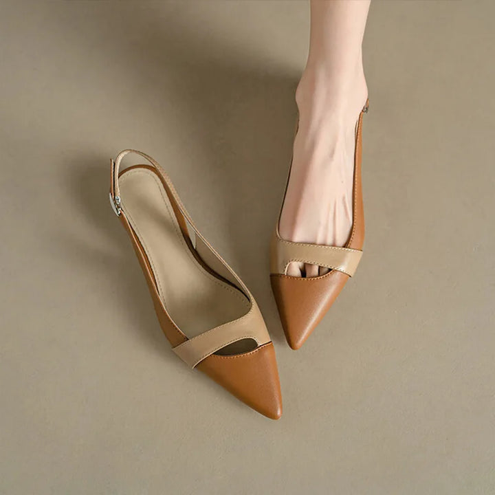 Low Heel Pointed Toe Sandals
