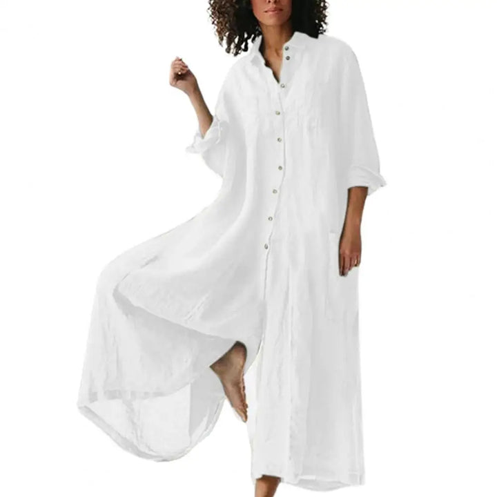 Linen Polo Jumpsuit