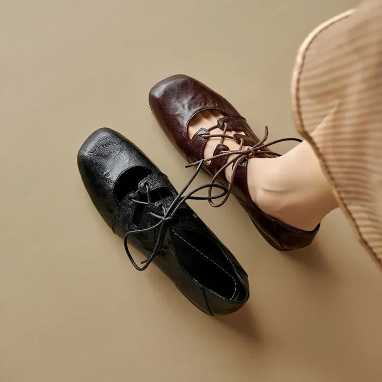 Front Cross Strap Women Shoes