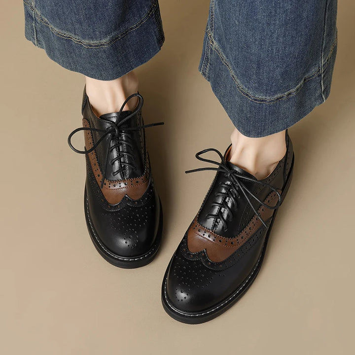 Lace Up Brogue Oxford Shoes
