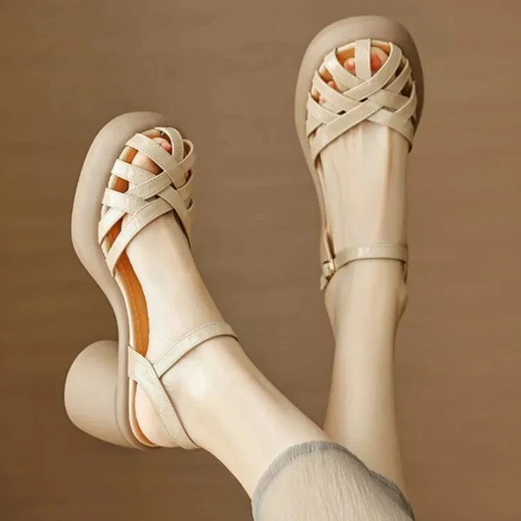 Platform Buckle Sandals