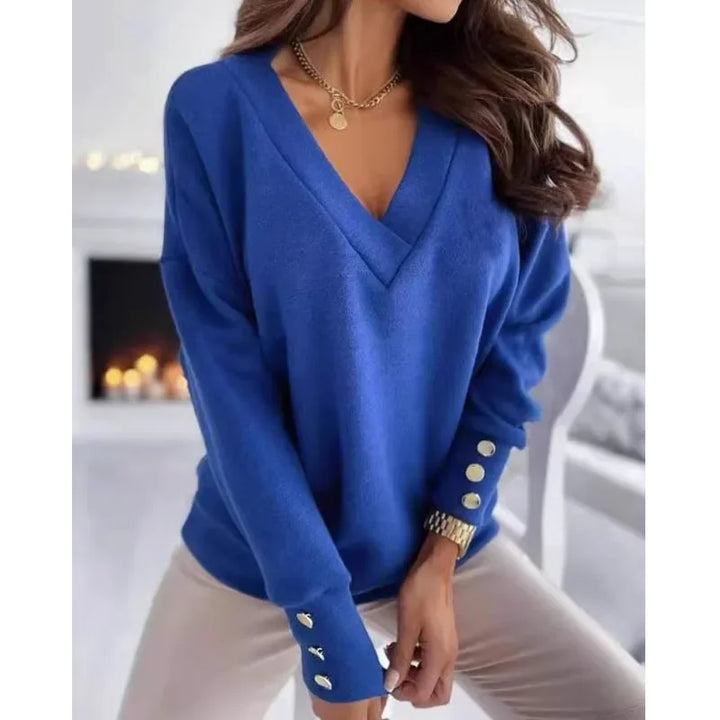 V-neck Long Sleeve Top