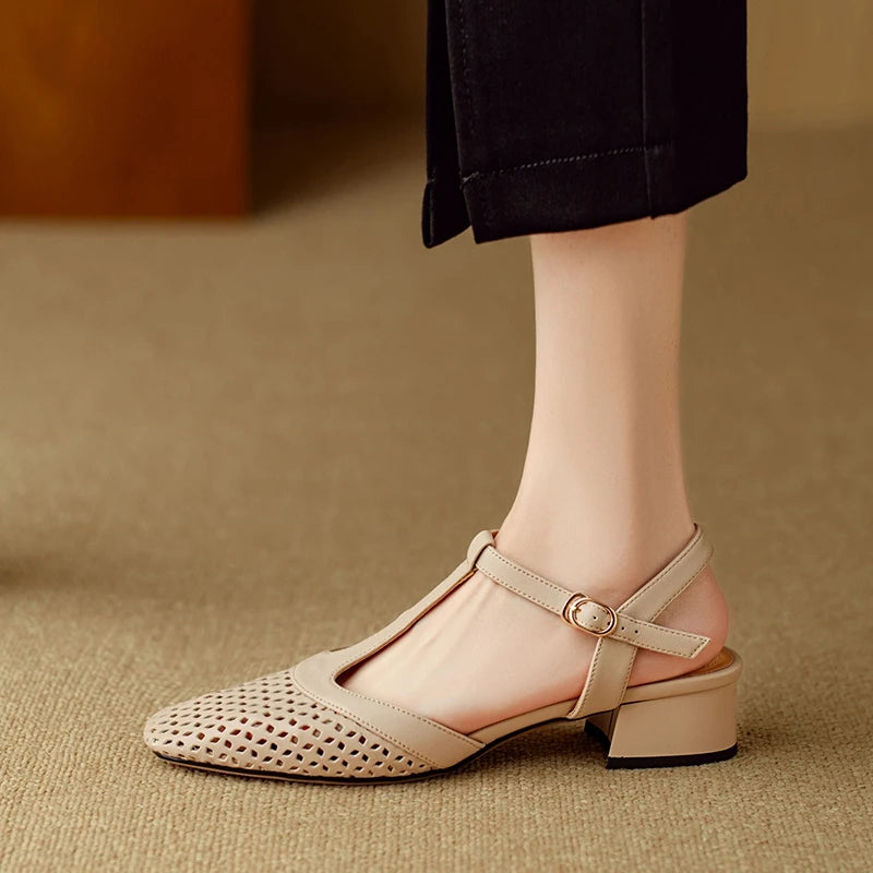 High Heel Large Headed Sandals